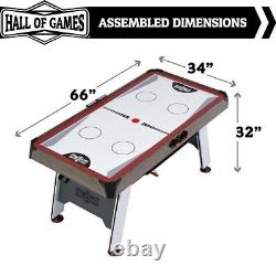 5.5' Arcade Air Powered Hockey Table and Tennis Top 2-in-1 with Pusher, Puck