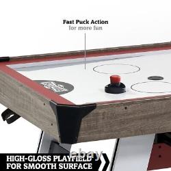 5.5' Arcade Air Powered Hockey Table and Tennis Top 2-in-1 with Pusher, Puck