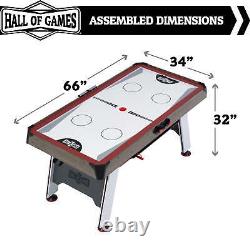 5.5 ft. Arcade Air Hockey Table and Tennis Top 2-in-1 with Accessories by Hall