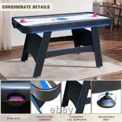 5 Ft Air Hockey, 2-in-1 Hockey Game Table with Table Tennis Top, Multi Game T