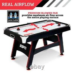 5 ft. Air Hockey Table with Led Electronic Scorer With Accessories Pushers Pucks