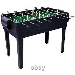 5 in 1 Game Table Billiards Foosball Air Hockey Pong Basketball Black Blue