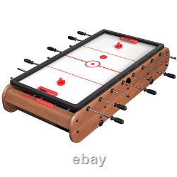 53 2-in-1 Game Table Foosball and Air Hockey Arcade for Family Fun