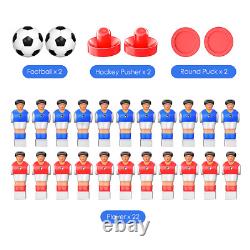 53 2-in-1 Game Table Foosball and Air Hockey Arcade for Family Fun