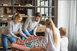 53 2-in-1 Game Table Foosball and Air Hockey Arcade for Family Fun