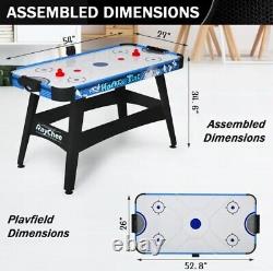 53 in Air Hockey Table For Game Room/Office With Digital Screen And 2 Pucks/Push