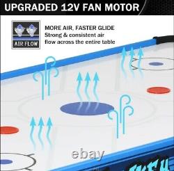 53 in Air Hockey Table For Game Room/Office With Digital Screen And 2 Pucks/Push