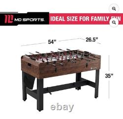 54 4-In-1 Multi Game, Pool Table, Table Tennis Pong Table, Air Hockey, Foosball