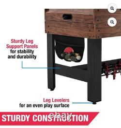 54 4-In-1 Multi Game, Pool Table, Table Tennis Pong Table, Air Hockey, Foosball