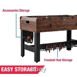 54 4-In-1 Multi Game Pool Table Table Tennis Pong Table Air Hockey Foosball by