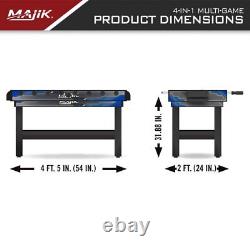 54 4 in 1 Multi Game Arcade Combination Table Foosball, Table Tennis