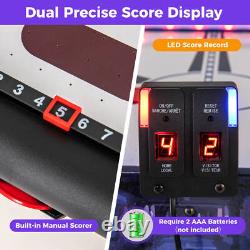 54 Air Hockey Game Table With2 Pushers Pucks Adjustable Foot Pads LED Scoreboard