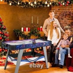 54'' Air Hockey Game Table with2 Pushers Pucks Adjustable Foot Pads LED Scoreboard