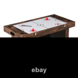 54 Air Hockey Table 3-in-1 Air Powered Combo Table Hockey Ping Pong Foosball
