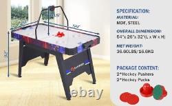 54 Air-Powered Hockey Table 12V Sport Hockey Game Overhead Electronic Scorer