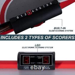 54 Air-Powered Hockey Table Sport Hockey Game Pushers Pucks LED Scorer Foldable
