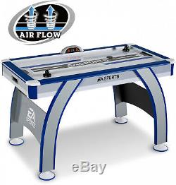 54 Inch Air Powered Hockey Table Game Play With LED Electronic Scorer Sturdy Leg