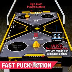 54 Inch Air Powered Hockey Table Overhead Electronic Scorer Game Sports Kids Fun