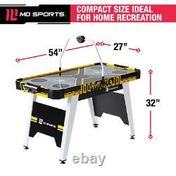 54 Inch Air Powered Hockey Table Sports Game Electronic Overhead Scorer Indoor