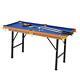 55 Portable Folding Billiards Table Game Pool Table for Whole Family Blue