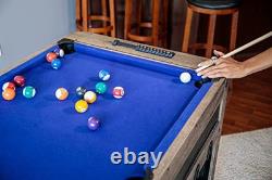 56 4-in-1 Swivel Multi-Game Table Air Hockey, Billiards, Foosball, Ping
