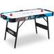 56 Air-Powered Hockey Table 12V Sport Game Pushers Pucks LED Scoreboard Blue