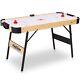 56 Air-Powered Hockey Table 12V Sport Hockey Game Pushers Pucks LED Scoreboard