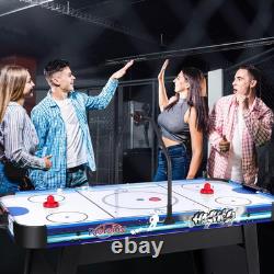 58 Air Hockey Table, Arcade Style with Powerful 700Ma Motor, Accurate Digital L
