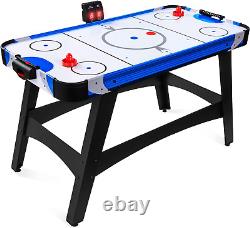 58In Mid-Size Arcade Style Air Hockey Table for Game Room, Home, Office With 2 Puc