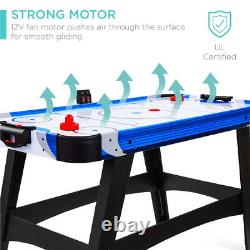 58in Mid-Size Air Hockey Table Game Room With 2 Pucks 2 Pushers LED Score Board