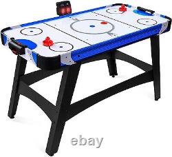 58in Mid-Size Arcade Style Air Hockey Table for Game Room, Home, Office