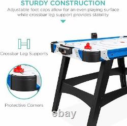 58in Mid-Size Arcade Style Air Hockey Table for Game Room, Home, Office with 2 Puc