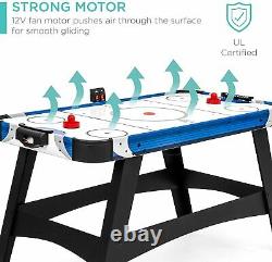 58in Mid-Size Arcade Style Air Hockey Table for Game Room, Home, Office with 2 Puc