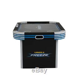 5FT Lumen-X Freeze LED Light Up Air-Powered Hockey Table Includes 2 LED Pusher