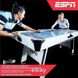 6' Arcade Air Powered Hockey Table And Tennis Top Combo Game Set With Accessories