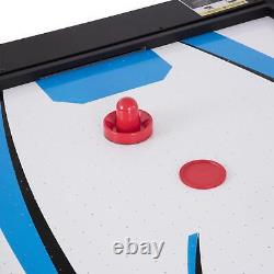 6 FT 4-In-1 Rotating Swivel Multigame Table with Air Powered Hockey, Table and