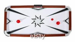 6 Foot Air Hockey Table Game Room LED Electronic Scoreboard Cherry Wood Finish