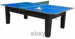 6 in 1 COMBO GAME TABLEPOOLAIR HOCKEYPING PONGROULETTEPOKERDINING in BLACK