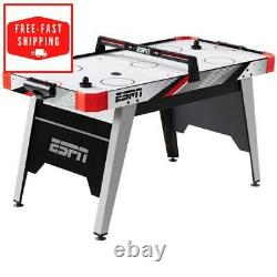 60 Air Hockey Game Table LED Overhead Electronic Scorer Family Fun Action Game