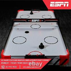 60 Air Hockey Game Table LED Overhead Electronic Scorer Quick Assembly Red NEW