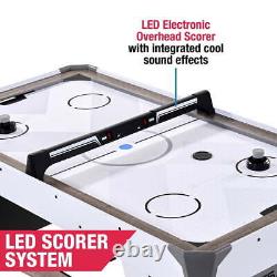 60 Air Powered Hockey Table with Overhead Electronic Scorer Family Game