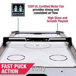 60 Air Powered Hockey Table with Overhead Electronic Scorer Family Game