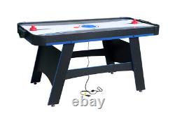 60in Pool Table, Air-Hockey, Table Tennis, Multi-Game Table 2-in-1 Black