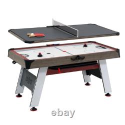 66 Air Hockey with Table Tennis Top and LED Scorer