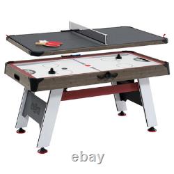 66 Air Hockey with Table Tennis Top and LED Scorer