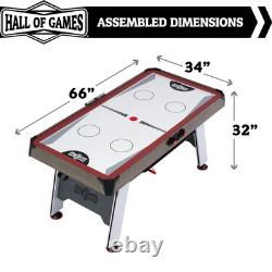 66 Air Hockey with Table Tennis Top and LED Scorer