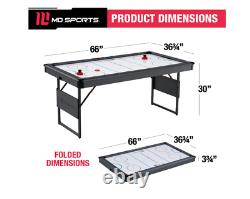 66 Foldable Powered Air Hockey Table Set