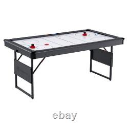 66 Foldable Powered Air Hockey Table Set with 2 Pushers And Two Pucks Shop Now