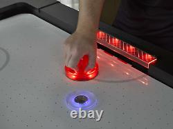 7.5' LED Atomic Top Shelf Illuminated Air Hockey Table