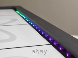 7.5' LED Atomic Top Shelf Illuminated Air Hockey Table